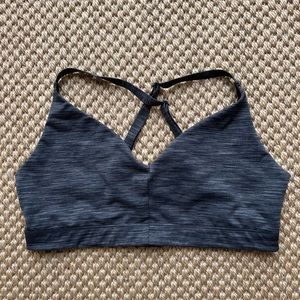 Outdoor Voices FreeForm bralette in black pattern